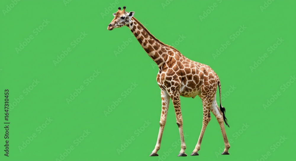 Obraz premium Giraffe with transparent background