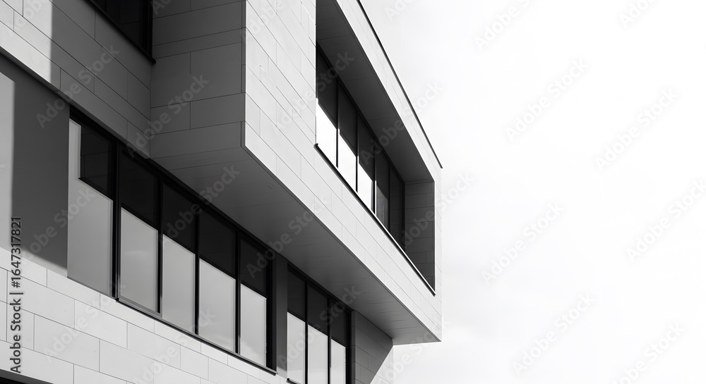 Fototapeta premium Modern building with clean geometric design