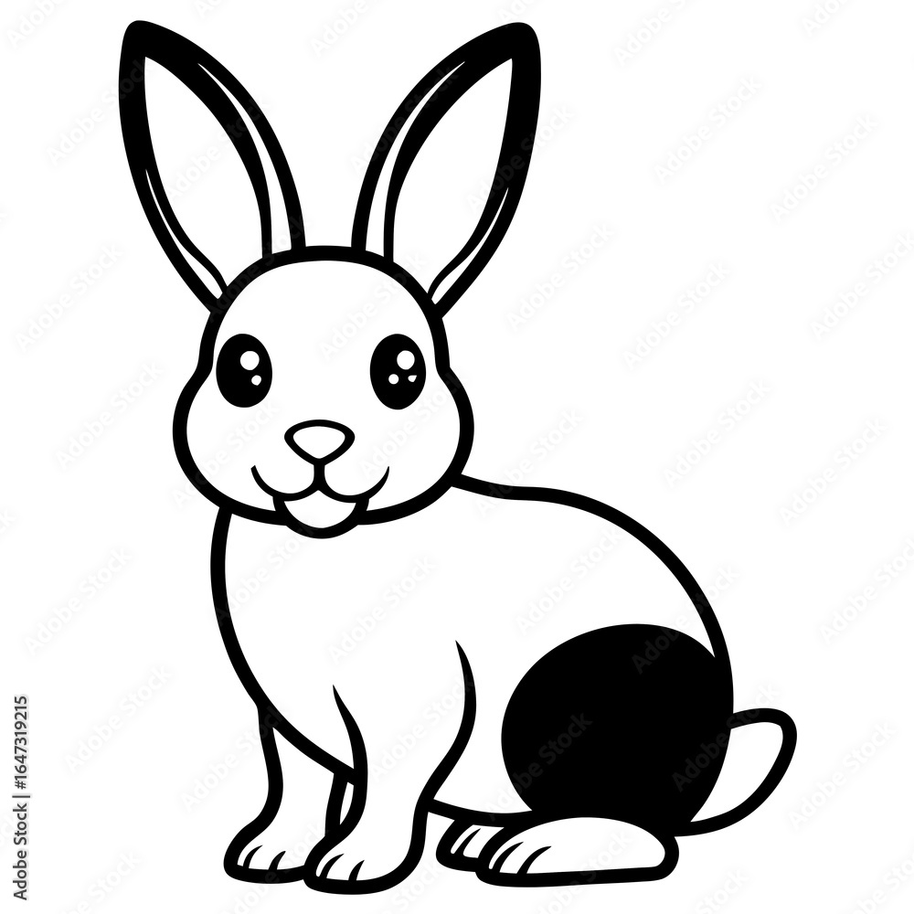 vector illustration of a bunny vector illustration of a bunny
