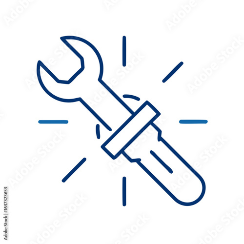 A wrench, symbolizing repair and solutions.
