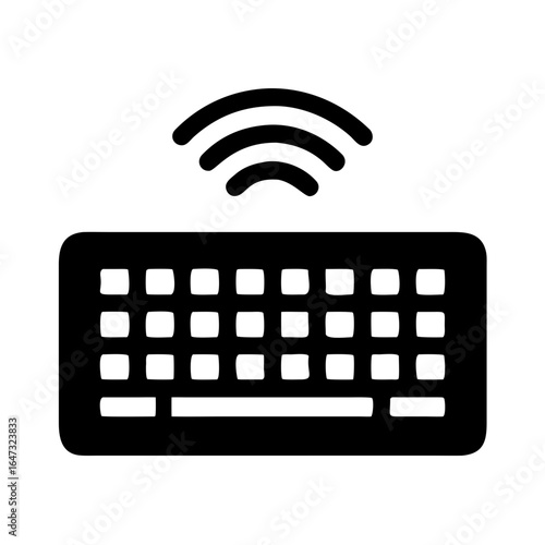Wireless keyboard, digital communication.

