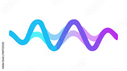 Abstract wavy lines in shades of blue and purple.
