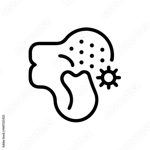 Viral infection affecting the throat and head.
