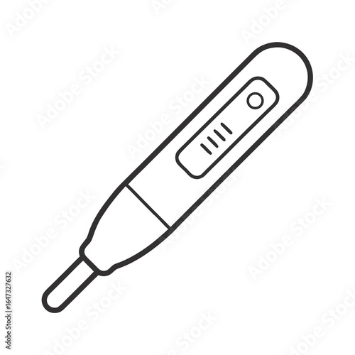 Pregnancy Test Line Art Vector