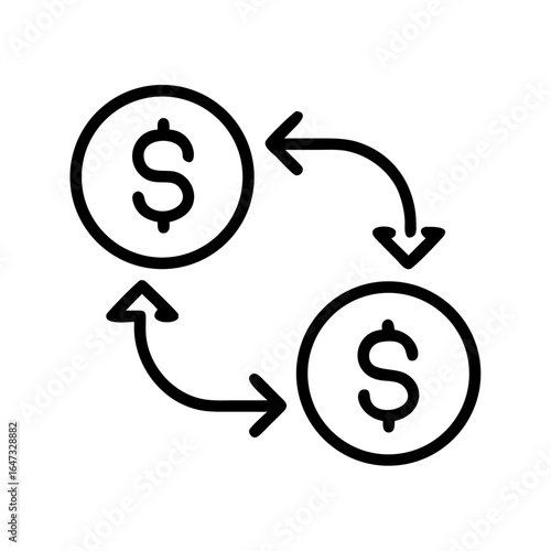Circular money flow, exchange of funds.
