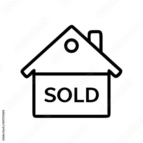 Simple house outline with a 