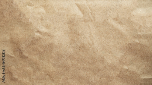 Brown crumpled paper texture for background.