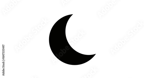 crescent moon icon simple elegant design for night sleep dreams and mystical projects perfect for websites apps and branding