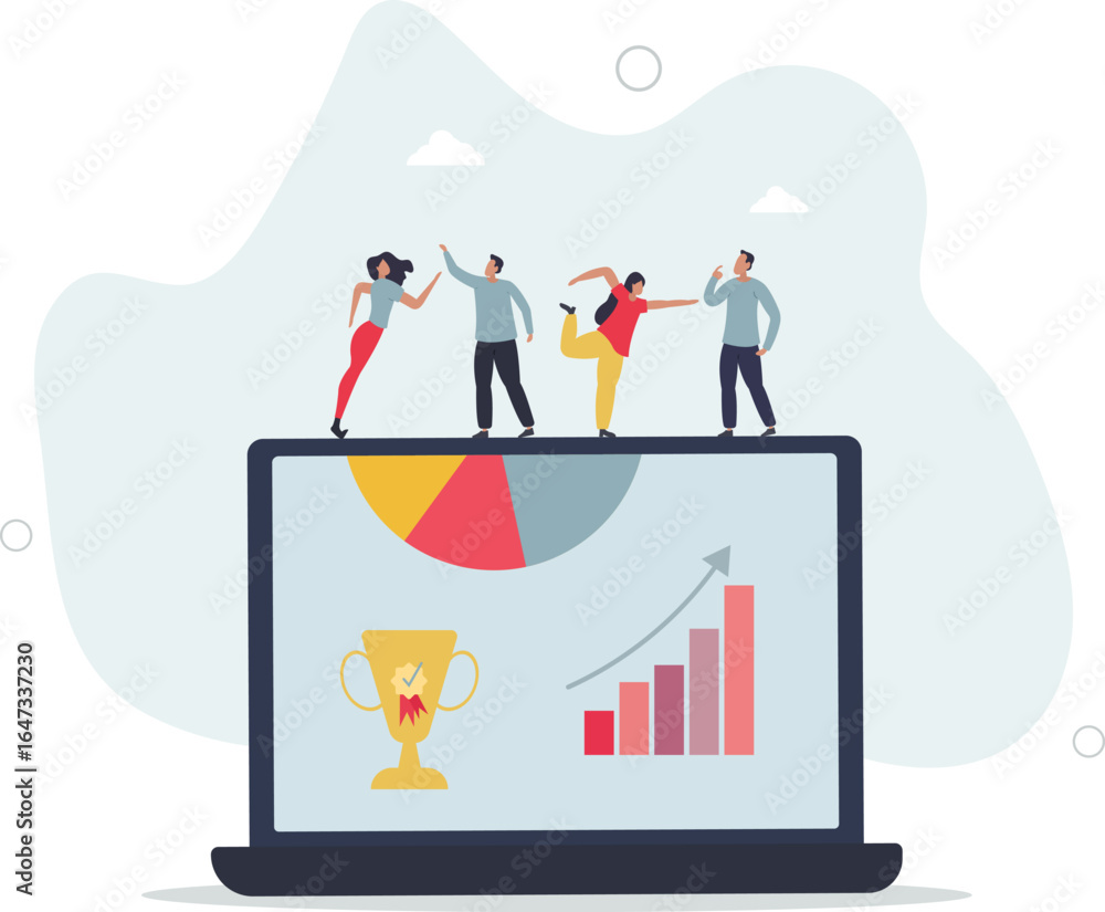 Fototapeta premium Company culture and human resources motivational work .HR job with teamwork inspiration and personnel management .human life.