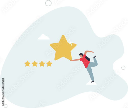 stars rating feedback, customer satisfaction, comment or giving product review,human life.