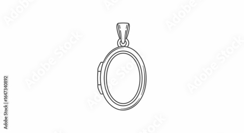 oval locket pendant design elegant customizable jewelry template for websites catalogs and marketing materials perfect for showcasing your jewelry brand or crafting unique designs