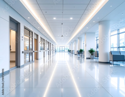 Wallpaper Mural Bright and Modern Interior of a Hospital or Corporate Building Torontodigital.ca