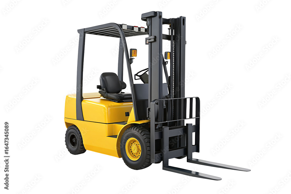 Warehouse forklift machine equipment logistics yellow industrial vehicle warehouse lifting tool Warehouse forklift machine equipment logistics yellow industrial vehicle warehouse lifting tool