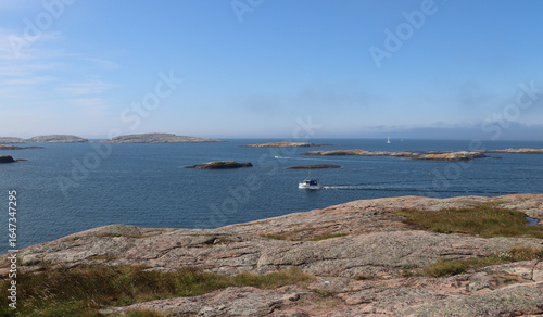 View at the skerries of the archipelago at the coast of Smögen, Bohuslän, Sweden