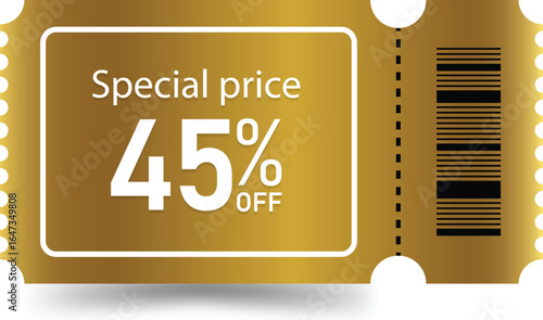 Special Price 45% Off Gold Ticket