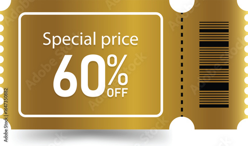 Golden Ticket Special Price 60% Off Discount Coupon