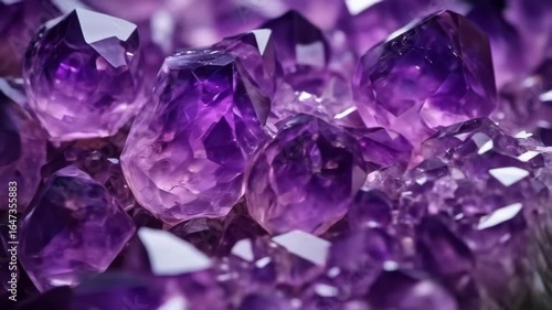 Wallpaper Mural Close-up of a large amethyst geode with beautiful purple crystals Torontodigital.ca