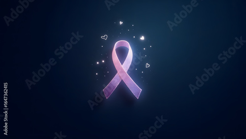 International Overdose Awareness Day Ribbon with Soft Glow Effect

