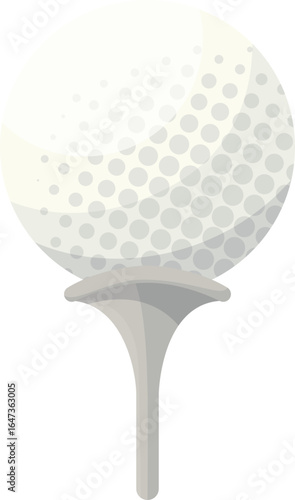 Golf Ball Vector Illustration