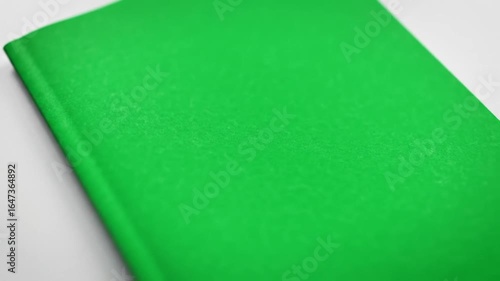 mockup green book magazine