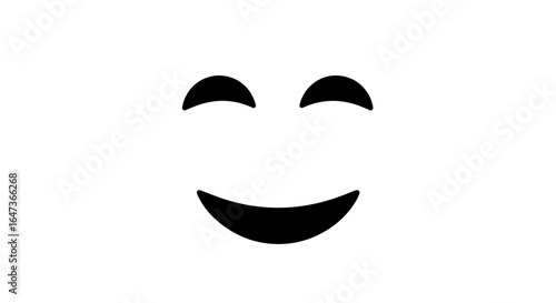 Wallpaper Mural simple happy emoji perfect for websites apps and social media conveying positive emotions and user engagement Torontodigital.ca