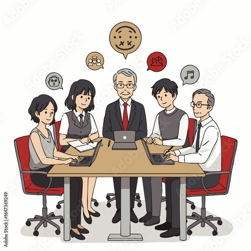 A diverse and multi-generational business team collaboratively engages in a productive meeting, fostering an inclusive environment for innovative ideas and equitable participation.
