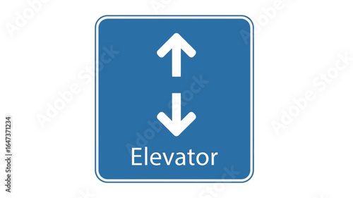 Free Download Elevator Sign Navigating Up and Down - A Clear Guide for Building Accessibility - GFXLoad