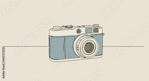 Vintage camera illustration