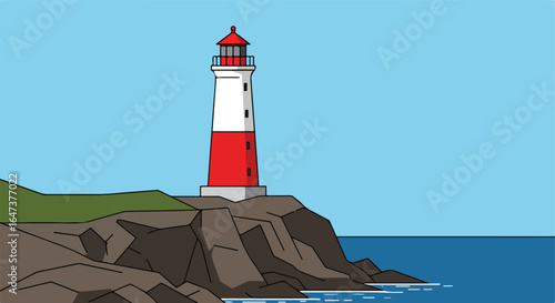 Lighthouse on Cliff