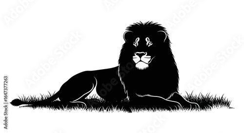 majestic lion silhouette powerful symbol of strength leadership and african wildlife for brand logos wildlife documentaries and corporate designs