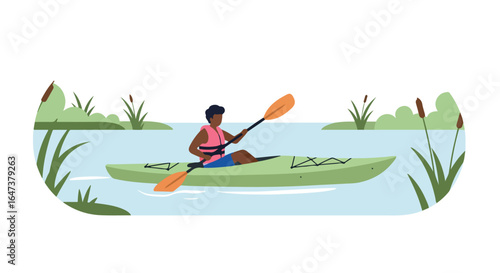 Paddling kayaking