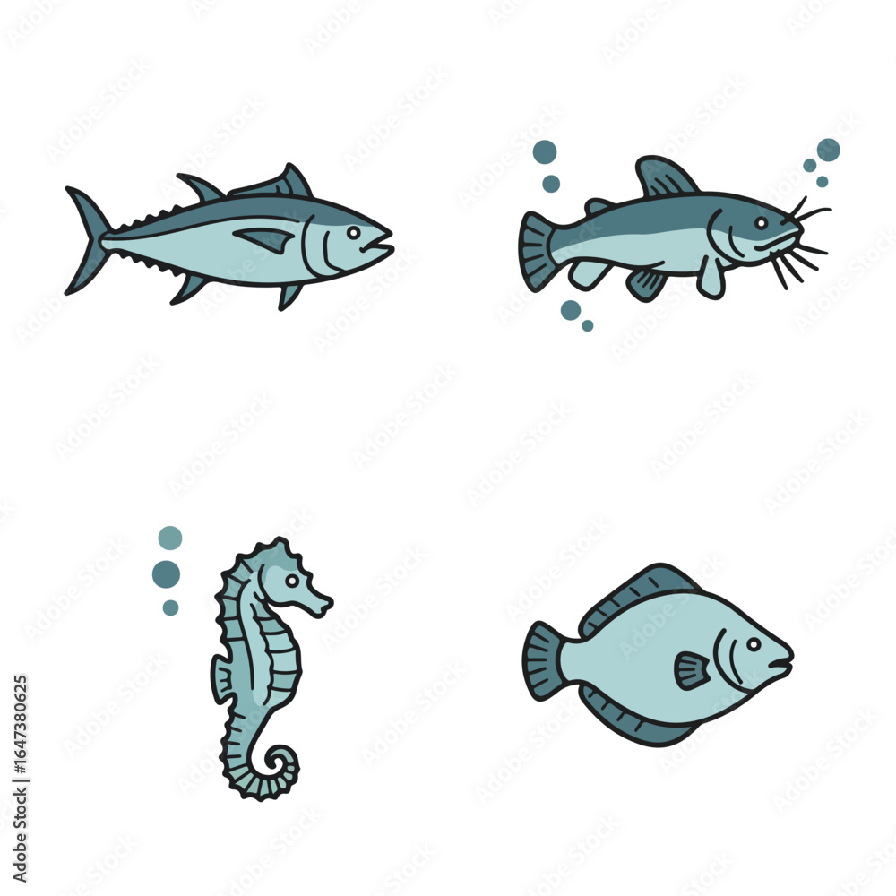 Obraz premium Sea Creatures