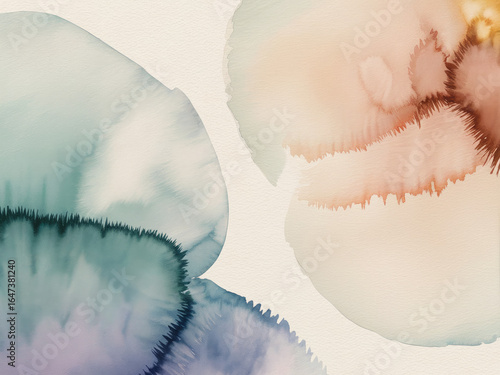 Watercolor Abstract Background Collection – Soft Pastel Ink Texture and Fluid Art Design for Branding and Print