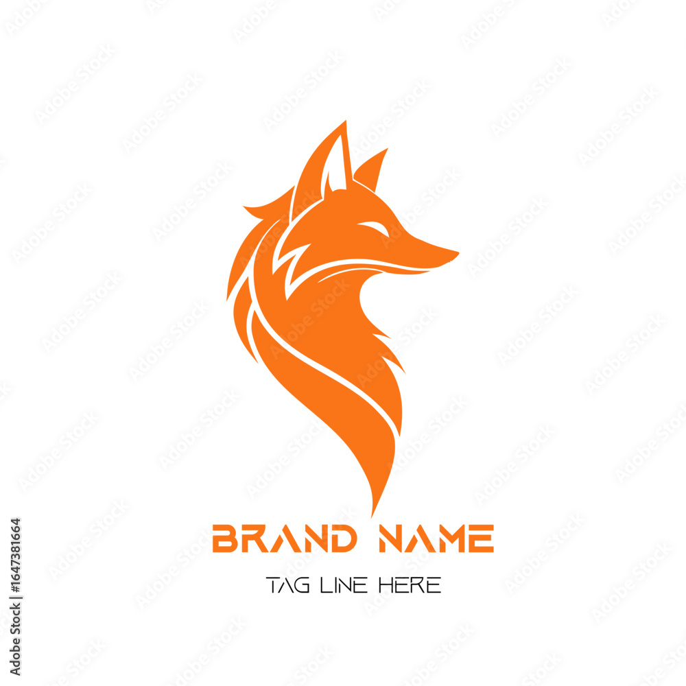 Obraz premium fox head vector for brand