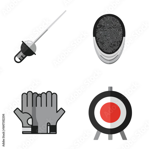 Fencing gear set