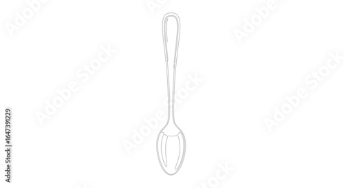 elegant silver spoon perfect for restaurant menus culinary websites and food branding designs