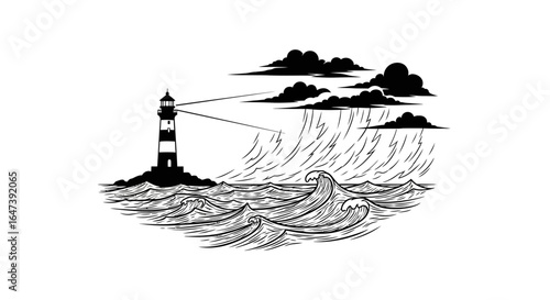 lighthouse guiding through stormy seas resilience hope and navigating challenges in business and life