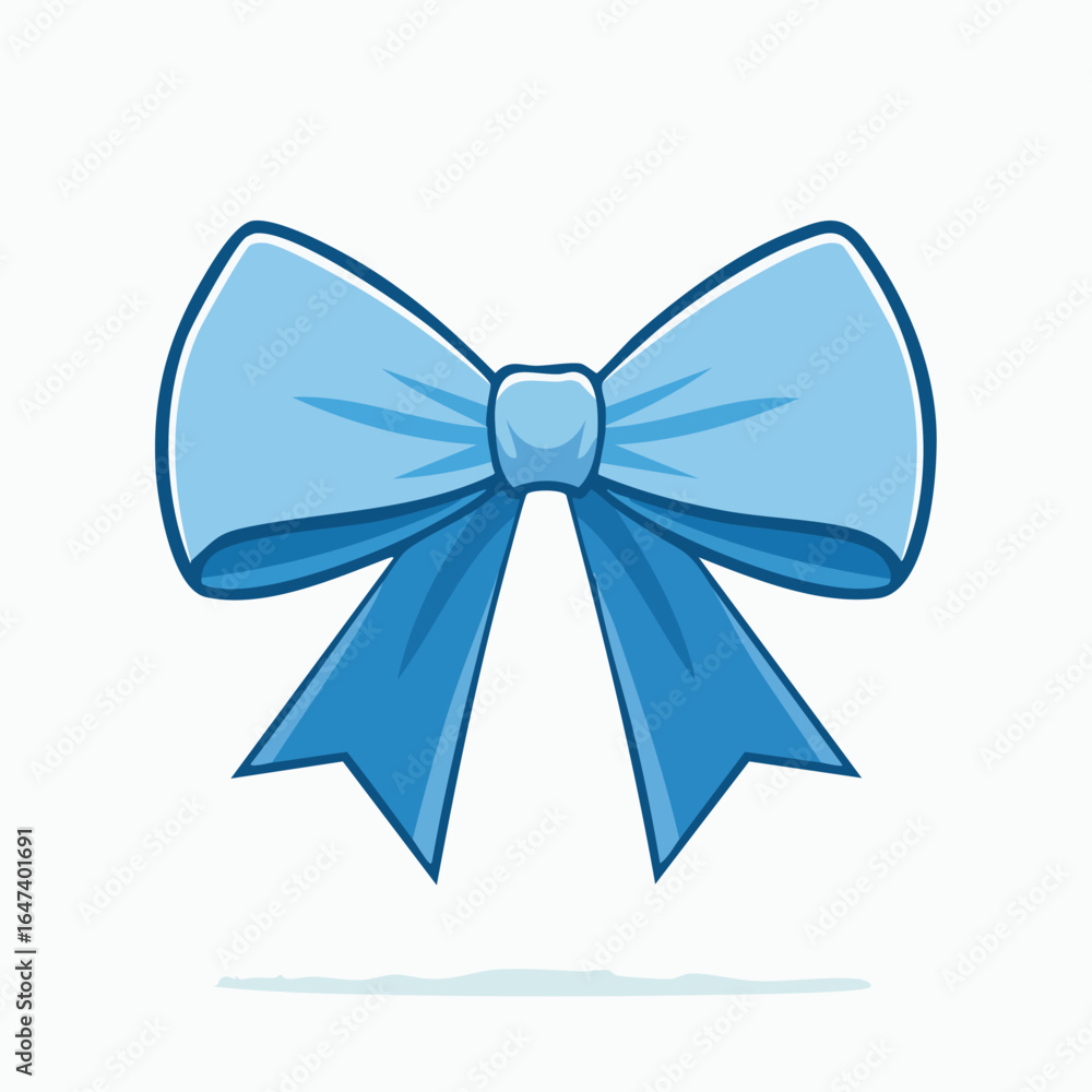 A detailed illustration of a light blue bow, perfect for gifts and decorations. A detailed illustration of a light blue bow, perfect for gifts and decorations.
