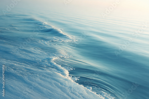 breathtaking aerial view of ocean surface highlighting intricate patterns of ocean currents