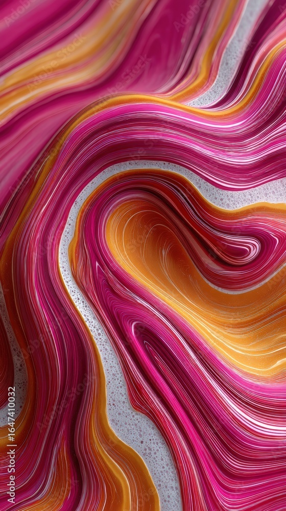 Fototapeta premium 1960sinspired swirling marbled patterns for creative projects