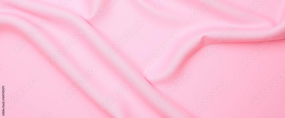 Fototapeta premium Soft pink fabric with a subtle square pattern on a matching pink background, craft, background