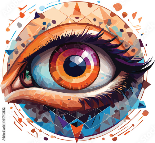Eye Symbol Representing Visibility and Preview Function