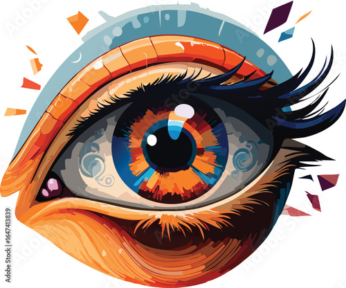 Eye Symbol Representing Visibility and Preview Function