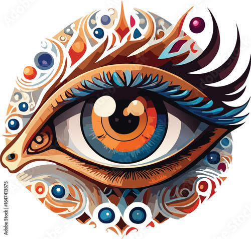 Eye Symbol Representing Visibility and Preview Function