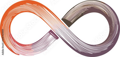 Infinity Loop Symbol Representing Continuity and Endless Process