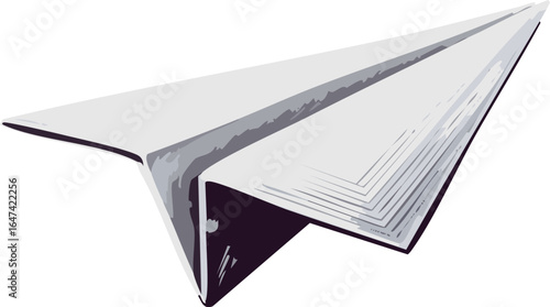 Flying Paper Plane Icon Representing Sending and Startup Concept