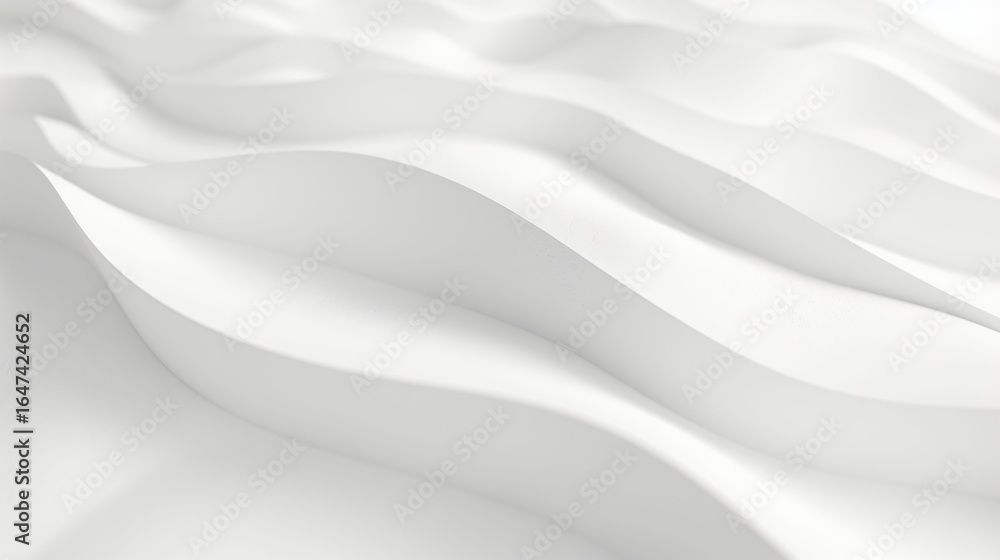 Obraz premium abstract white curve minimalist background