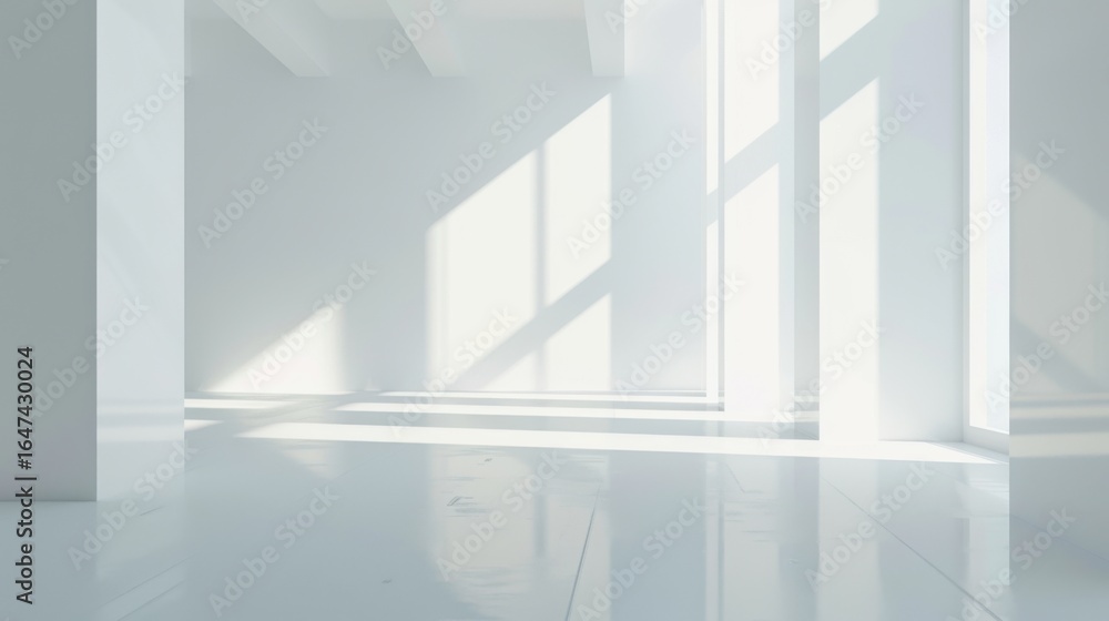 Obraz premium abstract white curve minimalist background