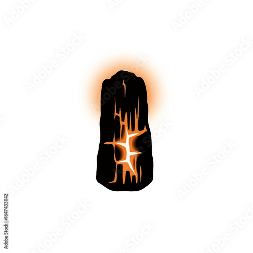 glowing ember symbolic image of resilience inner strength and the power of perseverance through adversity