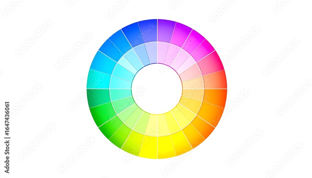 Fototapeta premium Colorful circular color wheel (1)